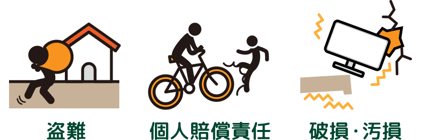 盗難 個人賠償責任 破損・汚損